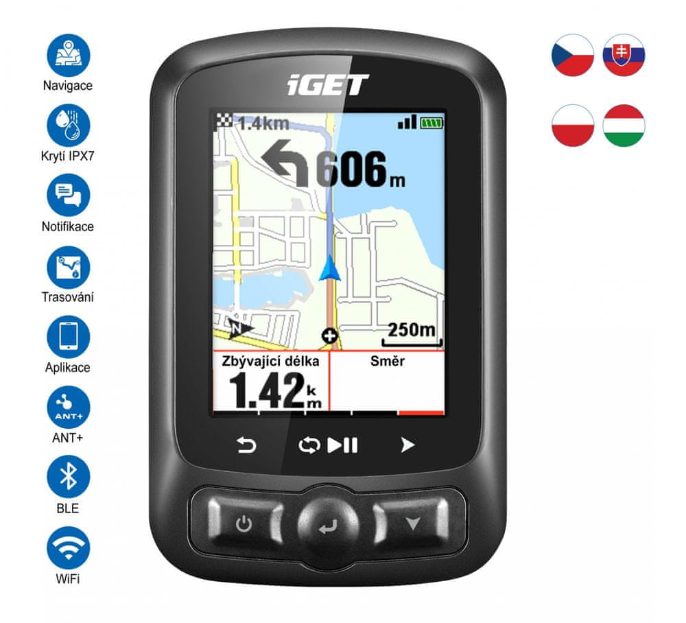 iGET Cyklonavigace C250
