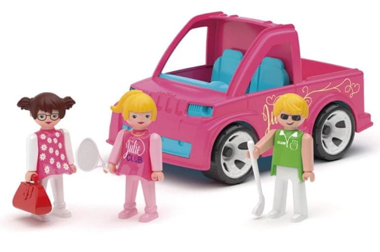 Levně Igráček MultiGO Trio Julie sport club - auto pro holčičky s figurkami