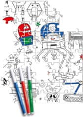 Clementoni Oboustranné puzzle: Roboti 60 dílků
