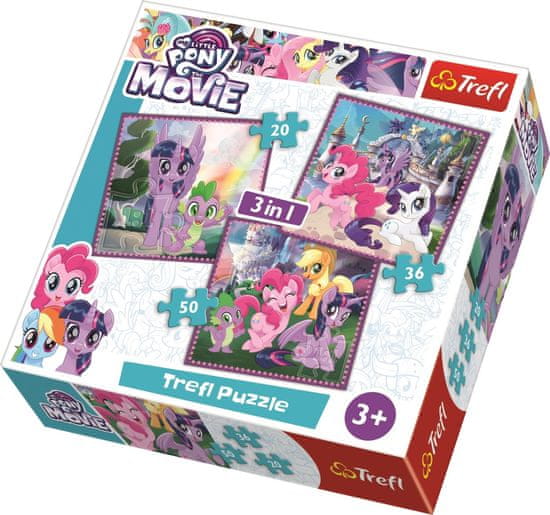 Trefl Puzzle My Little Pony Film 3v1 (20,36,50 dílků)