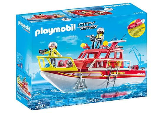 Playmobil 70147 Hasičská záchranná loď