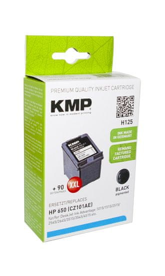 KMP HP 650 XXL (HP CZ101AE, HP CZ101) černý inkoust pro tiskárny HP