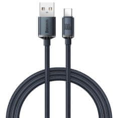 BASEUS Crystal Shine kabel USB / USB-C 5A 100W 1.2m, černý