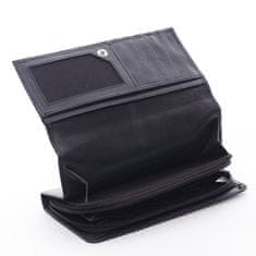 Delami Dámská kožená € peněženka DELAMI, Luxury BLACK