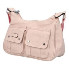 Paolo Bags Praktická dámská taška s kapsami Simona, růžová