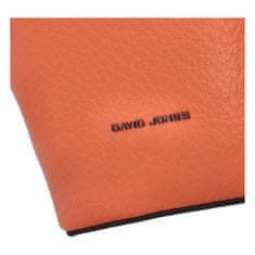 David Jones Dámská koženková crossbody Lenica, oranžová