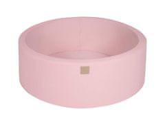 MeowBaby® Kuličkový bazén 90X30cm/žádné kuliček Compour Hračky pro batolata z kulaté pěny Vyrobeno v EU světle růžová