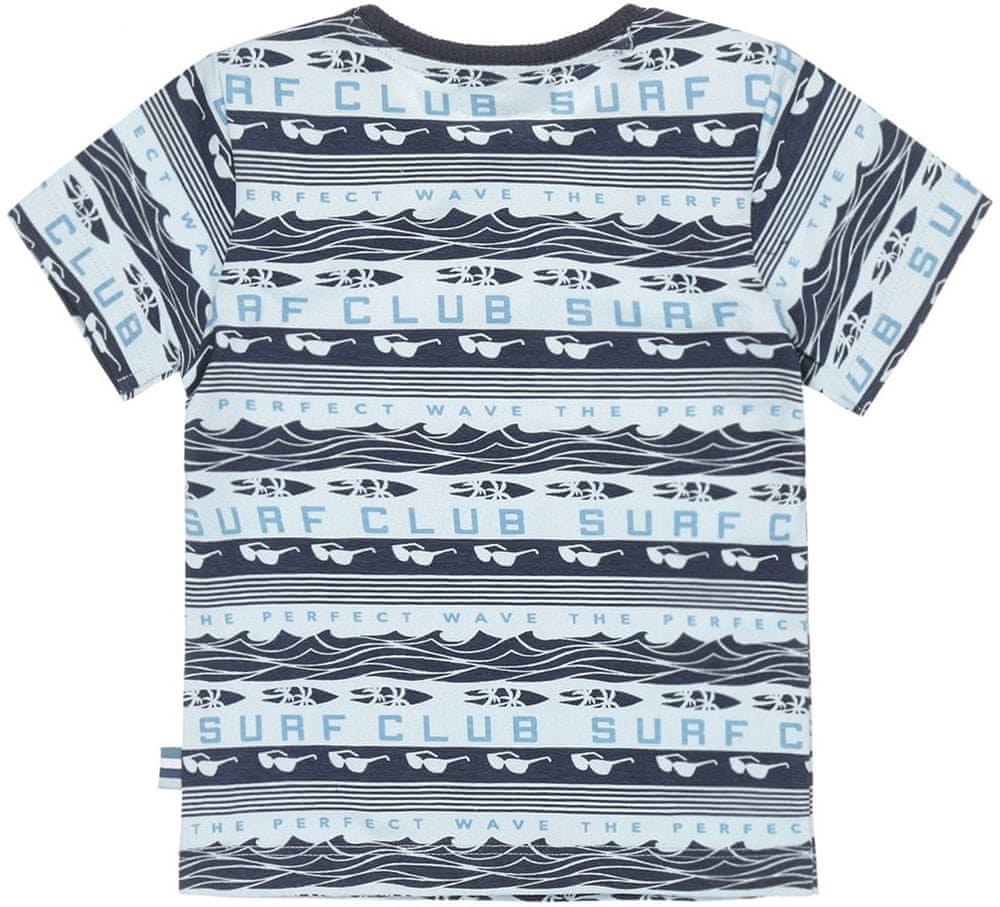 Dirkje chlapecké vzorované tričko - Surf Club XD0225A modrá 104