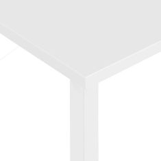 shumee PC stůl bílý 80 x 40 x 72 cm MDF a kov