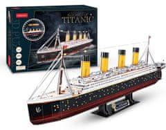 CubicFun Svítící 3D puzzle Titanic 266 dílků