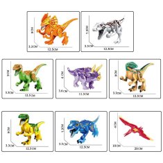 Dino World Figurka Jurský park Tyrannosaurus Rex bílý kompatibilní 12cm