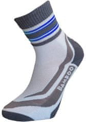 PVP Chromý Bambusové sportovní ponožky bílé, modrá, 45 - 47