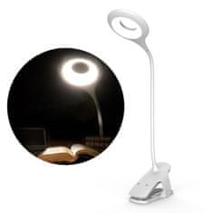 MG Reading LED lampa s klipem + kabel micro USB, bíla