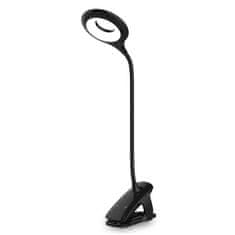 MG Reading LED lampa s klipem + kabel micro USB, černá