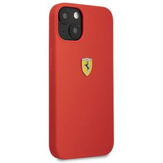 Ferrari FESSIHCP13SRE hard silikonové pouzdro iPhone 13 Mini 5.4" red Silicone