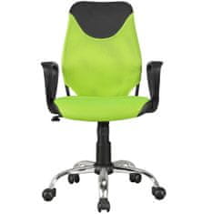 Bruxxi Dětská kancelářská židle Kika, síťovina, zelená