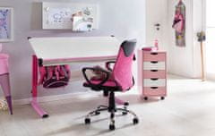 Bruxxi Dětská kancelářská židle Kika, síťovina, růžová