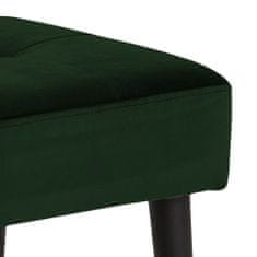 Design Scandinavia Lavice Glory, 95 cm, tkanina, tmavě zelená
