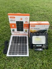 Alum online Reflektor s venkovním solárním panelem IP67 s dálkovým ovládáním studená bílá 60W