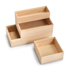 Zeller Nádoba na skladování borovice, krabice z borového dřeva, vysoce kvalitní krabice.