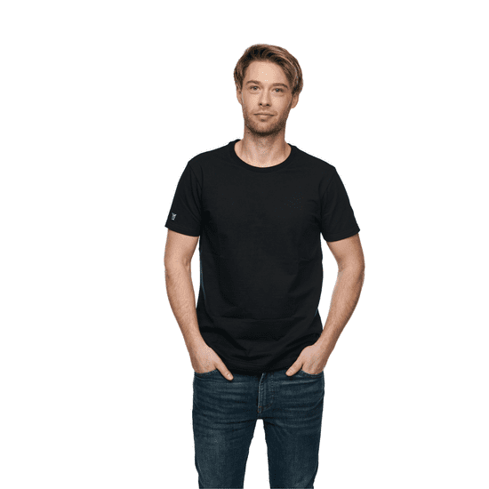 TOMÁŠ DRAGON Černé Basic tričko pánské z BIO bavlny