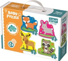 Trefl Baby puzzle Zvířata v lese 4v1 (3,4,5,6 dílků)