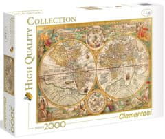 Clementoni Puzzle Historická mapa světa 2000 dílků