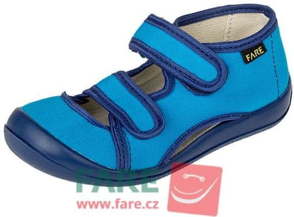 Fare chlapecké plátěné sandály 4118402 modrá 23