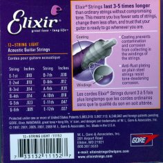 Elixir Elixir 11152 – Bronze 80/20 NANOWEB – 12 String Light