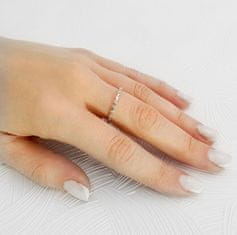 Beneto Třpytivý stříbrný prsten AGG371L (Obvod 52 mm)
