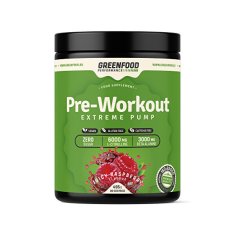 GreenFood Performance nápoj Pre-Workout 495 g (Příchuť Mandarinka)