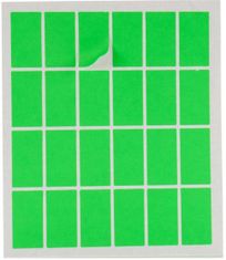 TWM samolepicí etikety 20 x 37 mm zelený papír