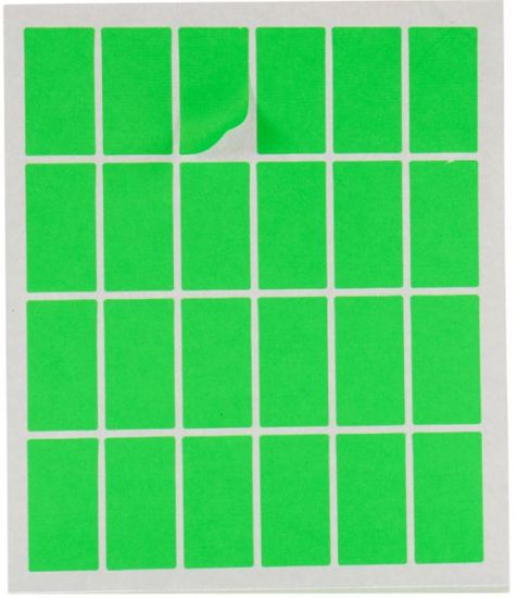 TWM samolepicí etikety 20 x 37 mm zelený papír
