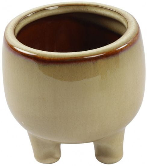 TWM Hrnec Robina 8,5 x 8 cm, krémová keramika