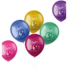 TWM Happy 6th to you balónky 33 cm latexové 6 ks