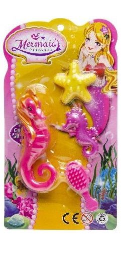 TWM 4dílná sada dívčích mořských koníků růžová / žlutá