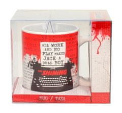 TWM The Shining hrnek: 11 cm červeno/bílý keramický psací stroj