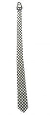 TWM 145 cm černo/bílá hedvábná úprava