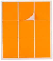 TWM samolepicí štítky 43 x 52 mm oranžový papír