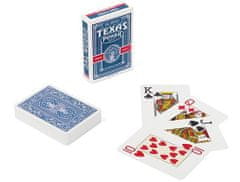 TWM Texas hrací karty 8,9 cm modré PVC 55 kusů