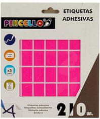 TWM samolepicí štítky 17 x 24 mm, růžový papír
