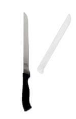 TWM kuchyňský nůž 33 cm stříbrná/černá ocel