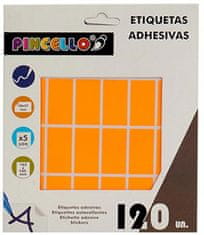 TWM samolepicí štítky 20 x 37 mm oranžový papír