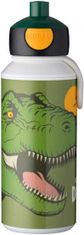 TWM Dino junior láhev na pití 400 ml ABS zelená / bílá