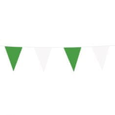 TWM Vlajka PE šňůra 10 metrů zelená / bílá