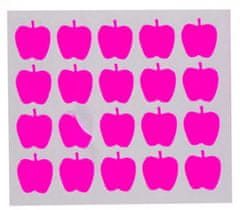 TWM etikety jablko 22 x 49 mm papír růžový 100 ks