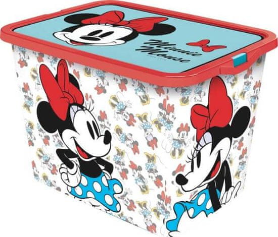TWM skříňka Minnie Mouse 23 litrů bílá a červená