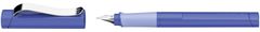 TWM Základní plnicí pero pro leváky 152 mm guma/ocel modrá