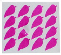 TWM štítky list 22 x 49 mm papír růžový 80 ks