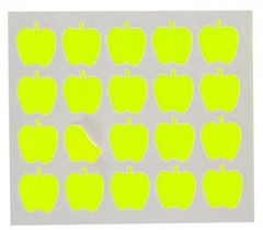 TWM etikety na jablka 22 x 49 mm žlutý papír 100 ks